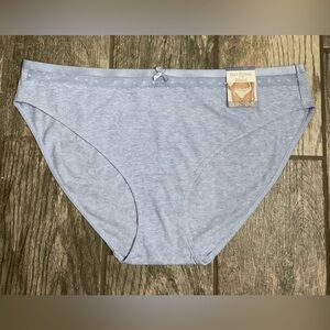 New Saint Eve soft cotton bikini panties you pick size S, M or XL Blue Heather